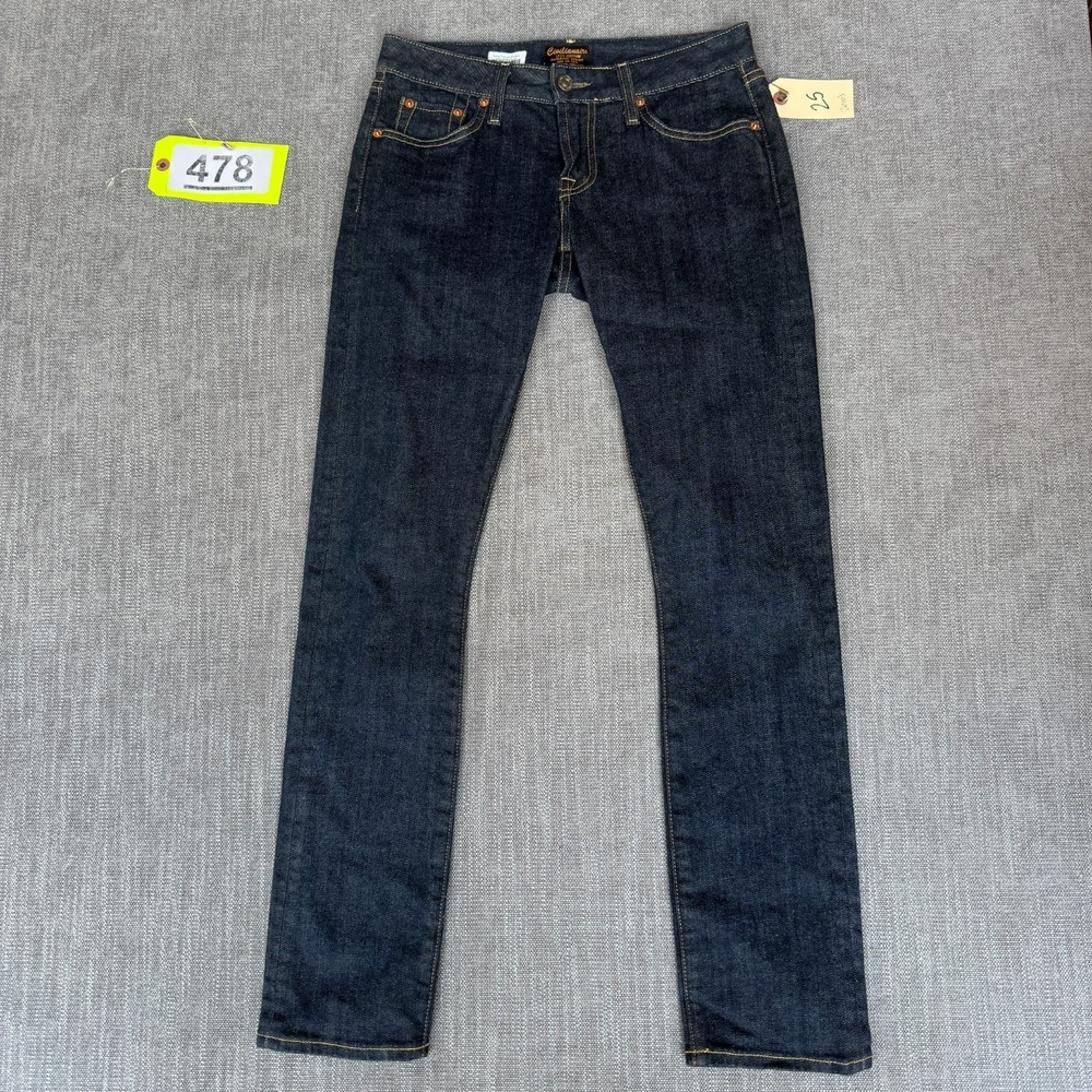 Civilianaire Japanese Selvage Jeans Womens 25 Super Slim Raw Denim Sony Studios